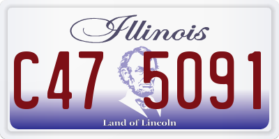 IL license plate C475091