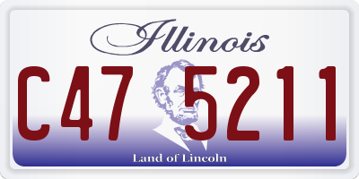 IL license plate C475211