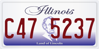 IL license plate C475237
