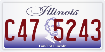 IL license plate C475243