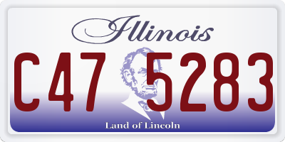 IL license plate C475283