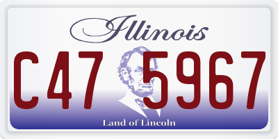 IL license plate C475967