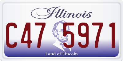 IL license plate C475971