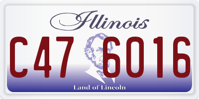 IL license plate C476016