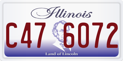 IL license plate C476072