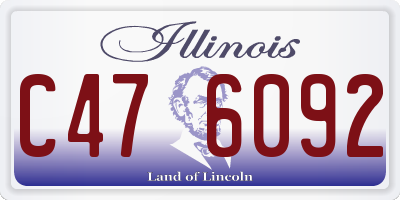 IL license plate C476092