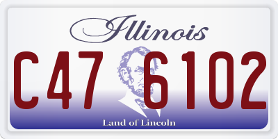 IL license plate C476102