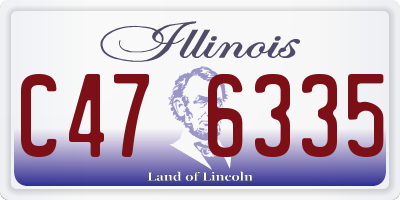 IL license plate C476335