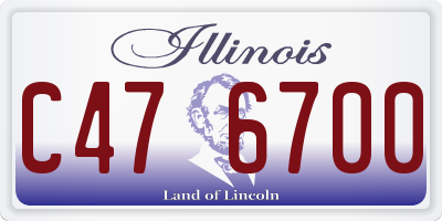 IL license plate C476700