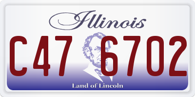 IL license plate C476702