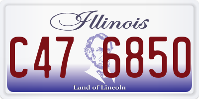 IL license plate C476850