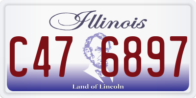 IL license plate C476897