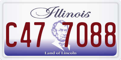 IL license plate C477088