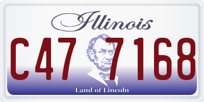 IL license plate C477168