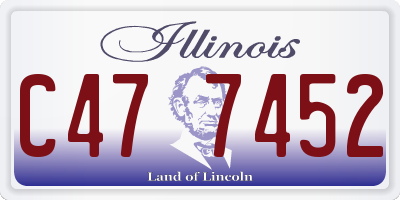 IL license plate C477452