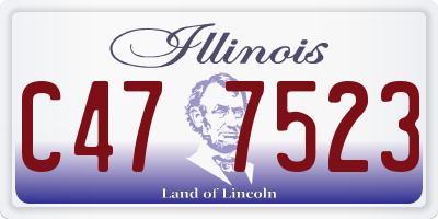 IL license plate C477523