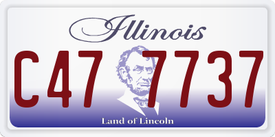 IL license plate C477737