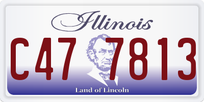 IL license plate C477813