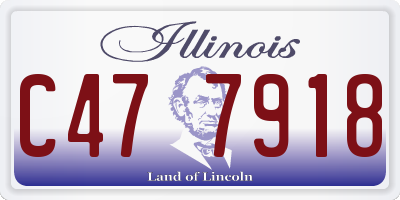 IL license plate C477918