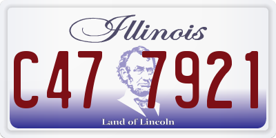 IL license plate C477921