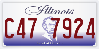 IL license plate C477924