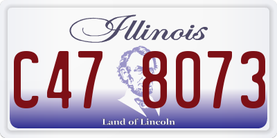 IL license plate C478073