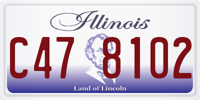 IL license plate C478102