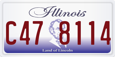 IL license plate C478114