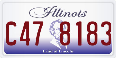 IL license plate C478183