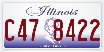 IL license plate C478422