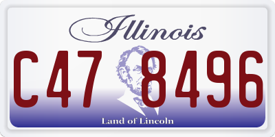 IL license plate C478496