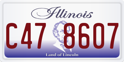 IL license plate C478607