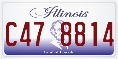 IL license plate C478814