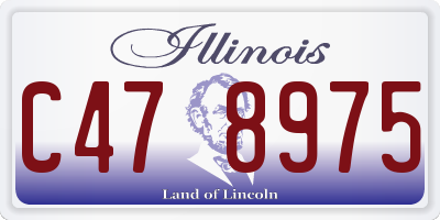 IL license plate C478975