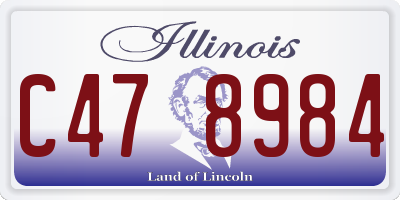 IL license plate C478984