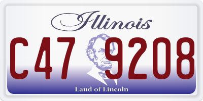 IL license plate C479208