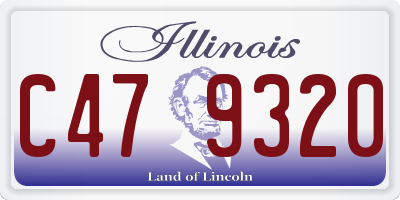 IL license plate C479320