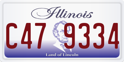 IL license plate C479334