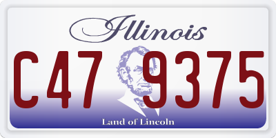 IL license plate C479375