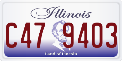 IL license plate C479403