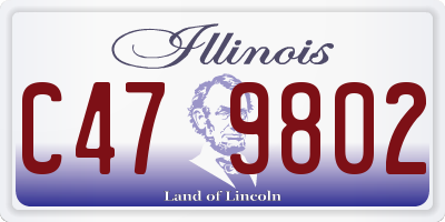 IL license plate C479802