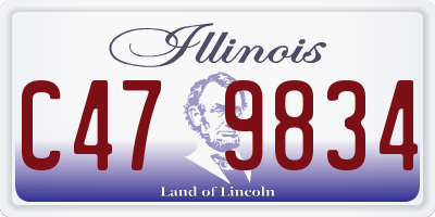 IL license plate C479834