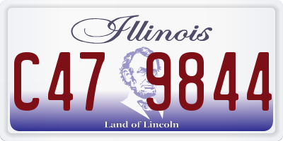 IL license plate C479844