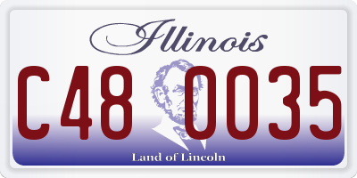 IL license plate C480035