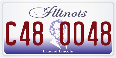IL license plate C480048