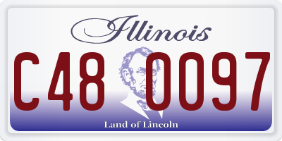 IL license plate C480097