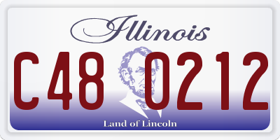 IL license plate C480212