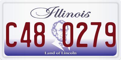 IL license plate C480279