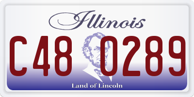 IL license plate C480289