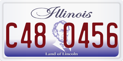 IL license plate C480456